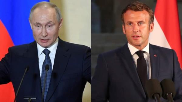 Amid Ukraine tension, French President Emmanuel Macron flies to Moscow to meet Russian counterpart Vladimir Putin